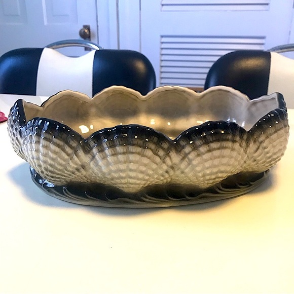 Vintage mcm shell planter mod mid century modern tropical beach - Picture 1 of 5